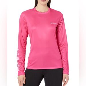 SOLD Pink Omni-Shade Long Sleeve Shirt UV Protection Outdoor Top Size S